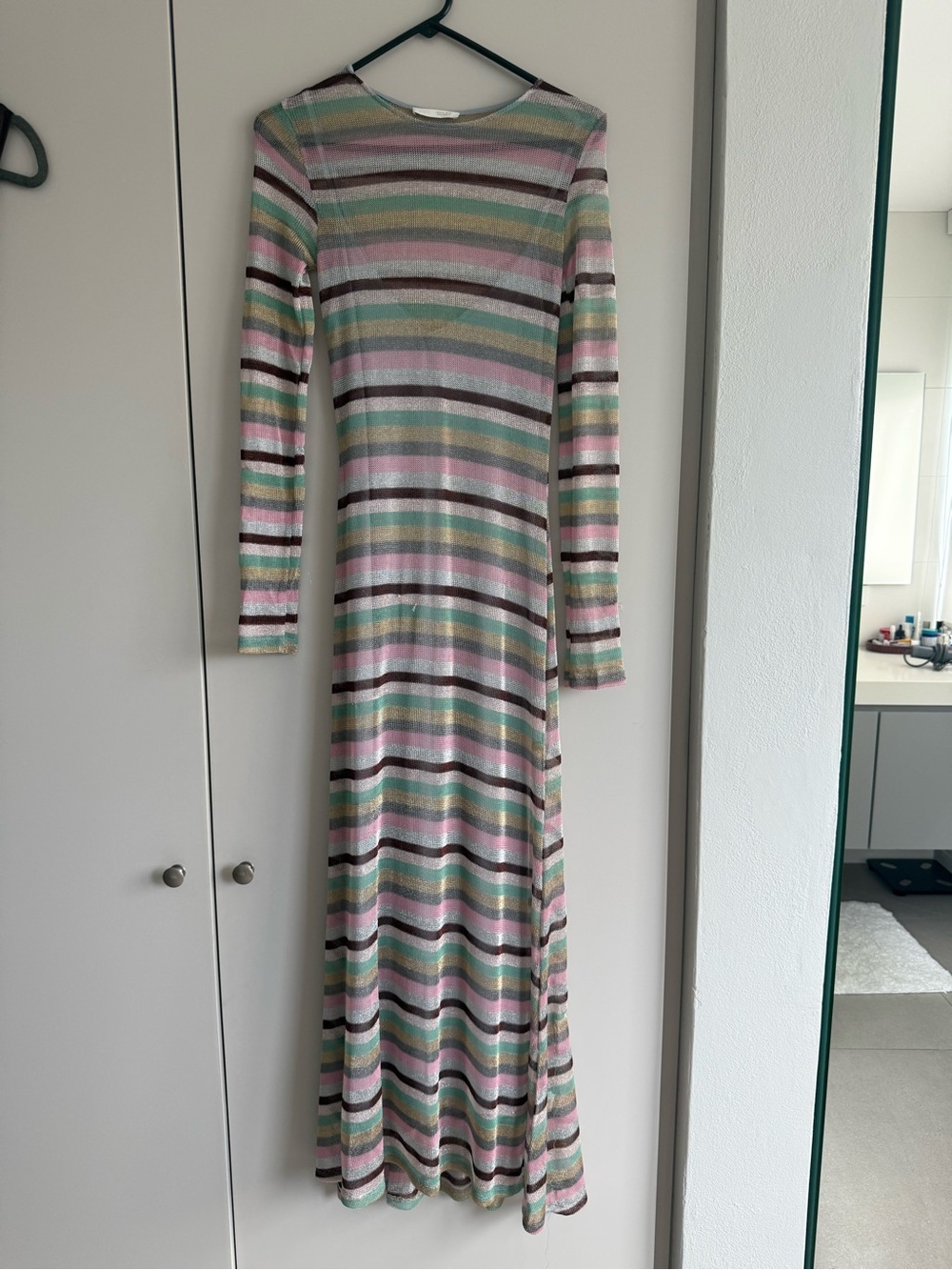 Zara Glitter Maxi Dress NWOT